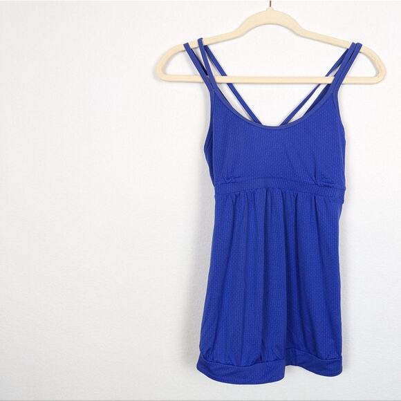 Victoria’s Secret Sport Blue Strappy Stretch Active Tank Top - Picture 3 of 7
